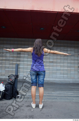 Whole Body Woman T poses White Casual Average Street photo references